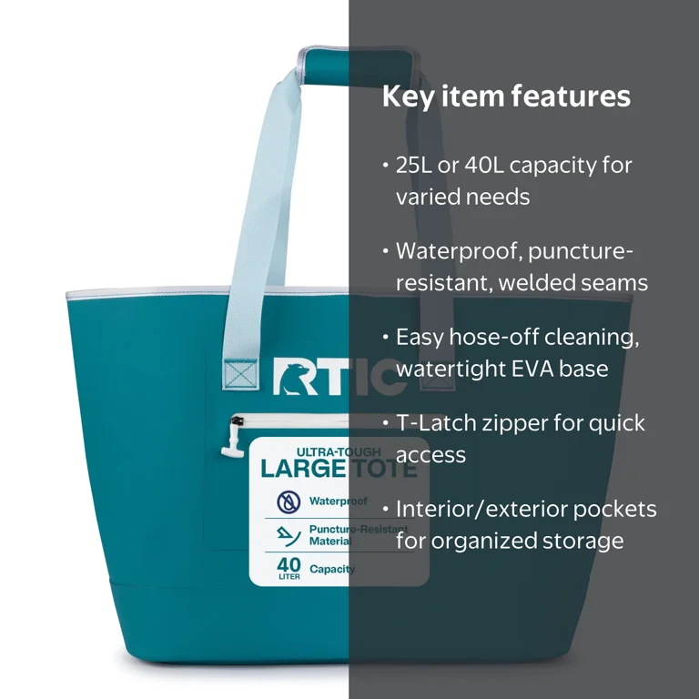 yeti carryall vs rtic beach bag Ultra-Tough Tote Bag, Waterproof, Small, Black Available in two convenient sizes 15 Waterproof Bags for Beach