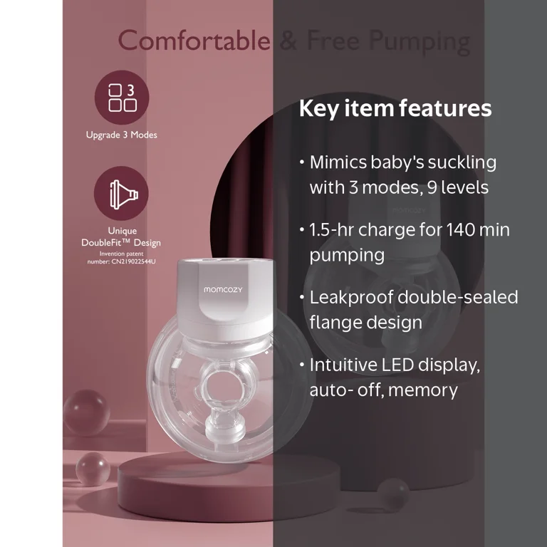 Momcozy S12 Pro Electric Breast Pump Hands Free, Wearable Breast