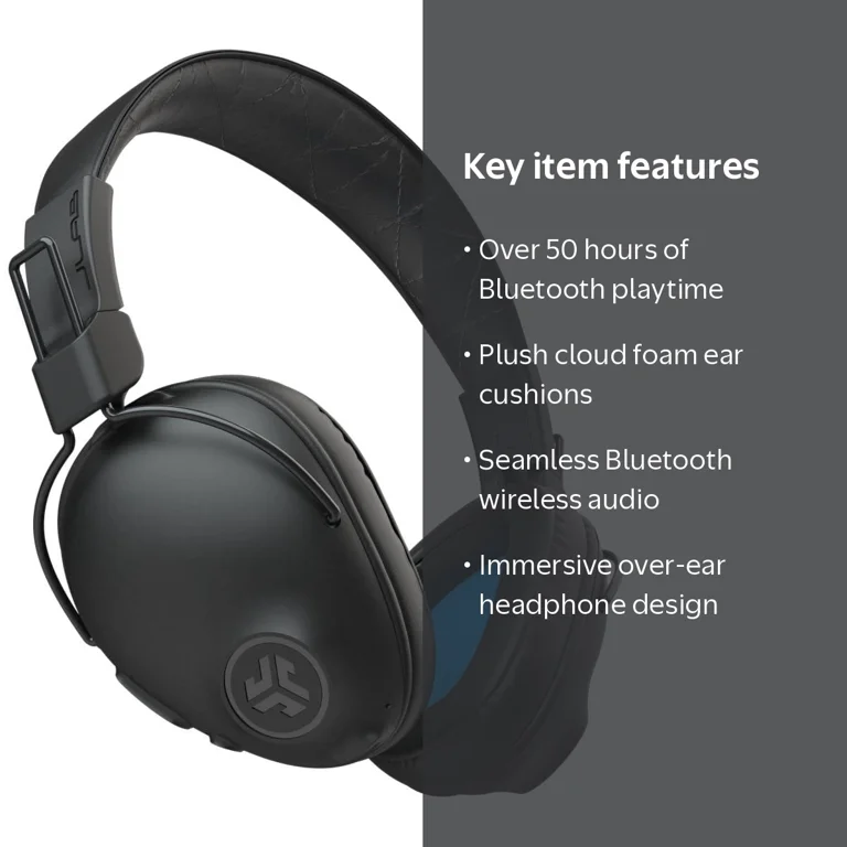 JLab Studio Pro Wireless Over-Ear Headphones, 50+ Hours Bluetooth