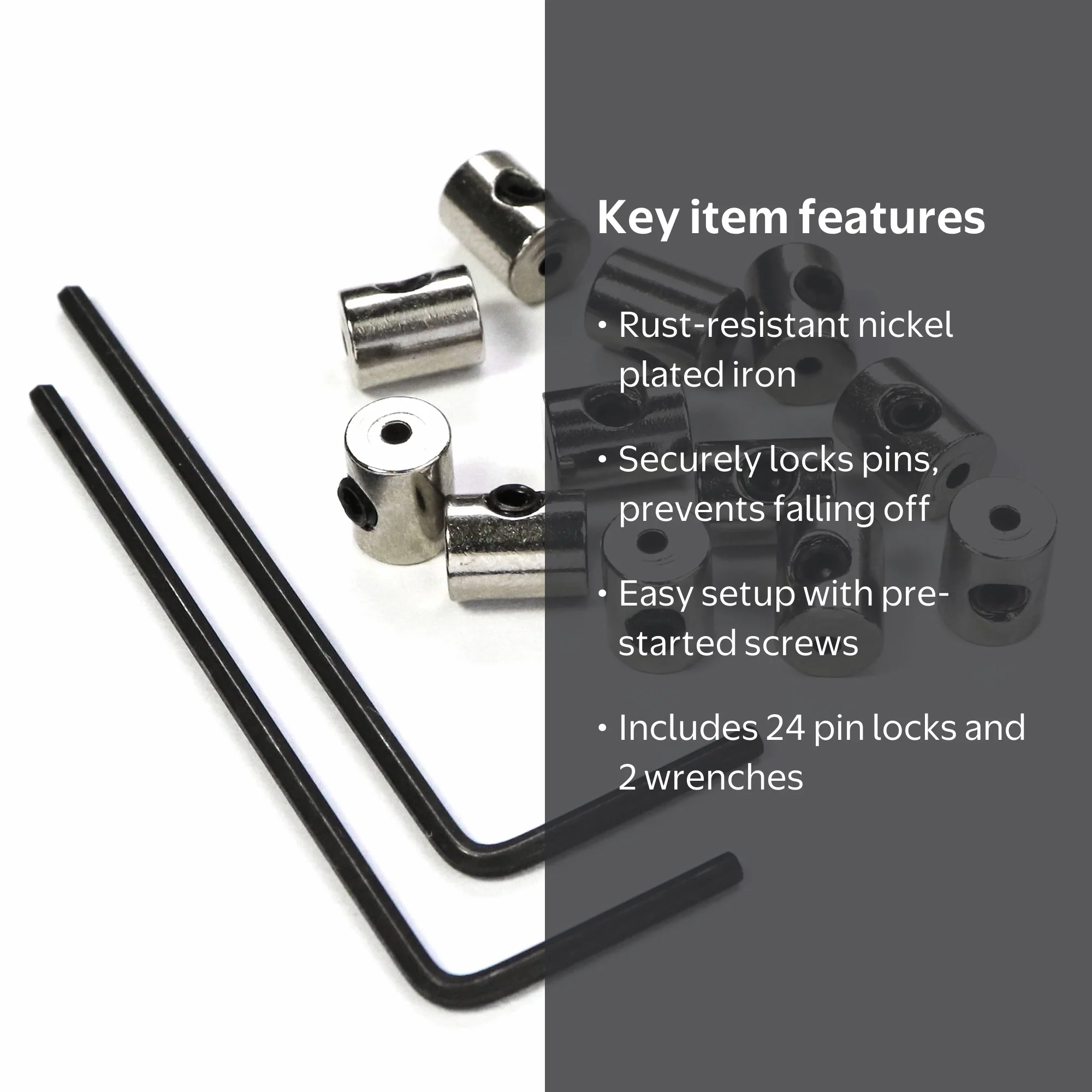Millennial Essentials, Pin Keepers Pin Locks Locking Clasp, 24