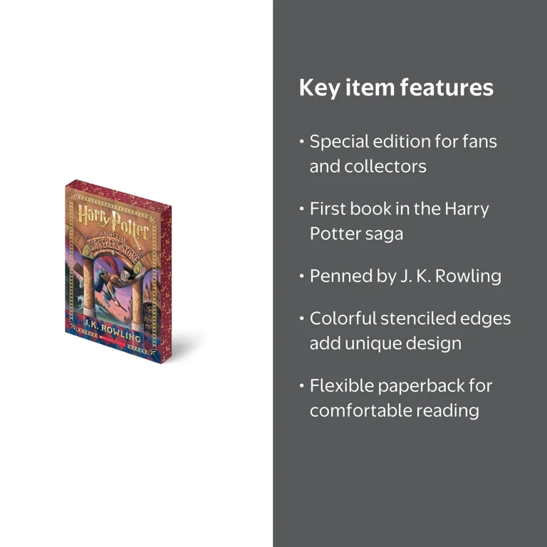 J. K. Rowling, Harry Potter Book 1, Sorcerer's Stone, Stenciled