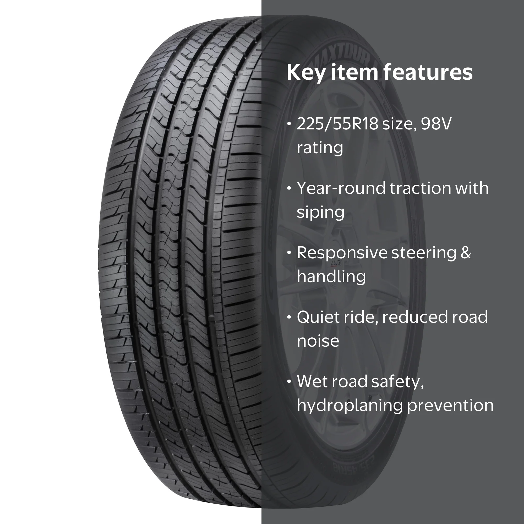 GT Radial, MAXTOUR LX, 225/55R18, All-Season, 70,000 Mile Warranty