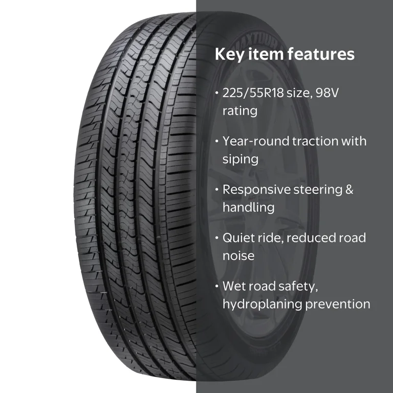 GT Radial Maxtour LX, 70,000 Mile Warranty, All Season, 225/55R18