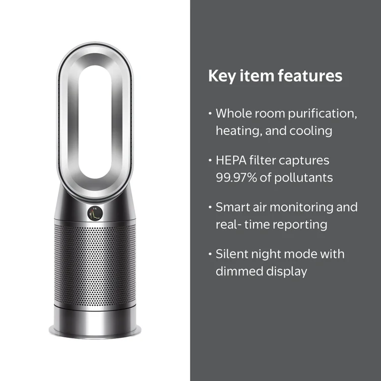 Restored Premium Dyson Pure Hot+Cool™ Air Purifier, Heater & Fan