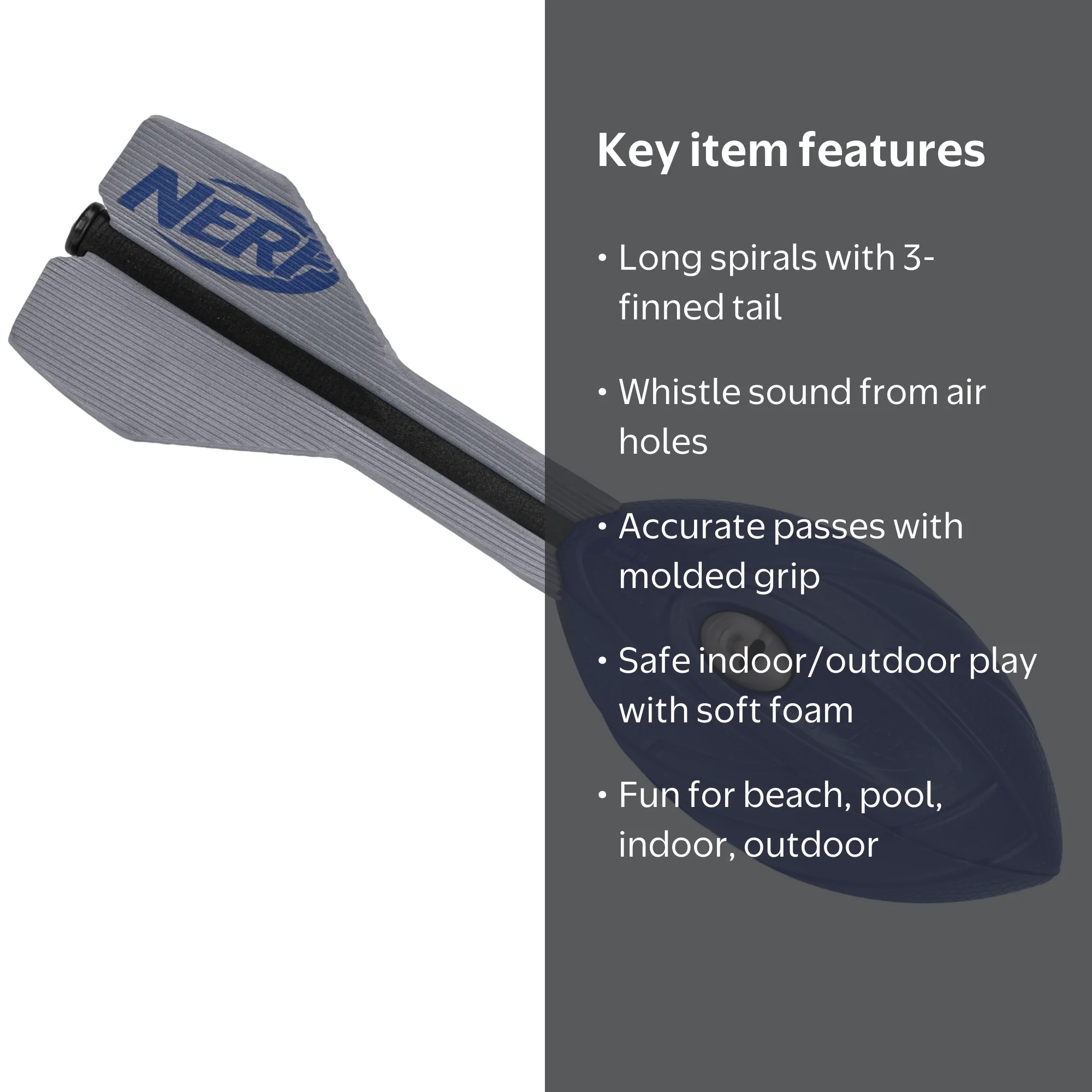 NERF Vortex Aero Howler Foam Football - NERF Soft Vortex Football