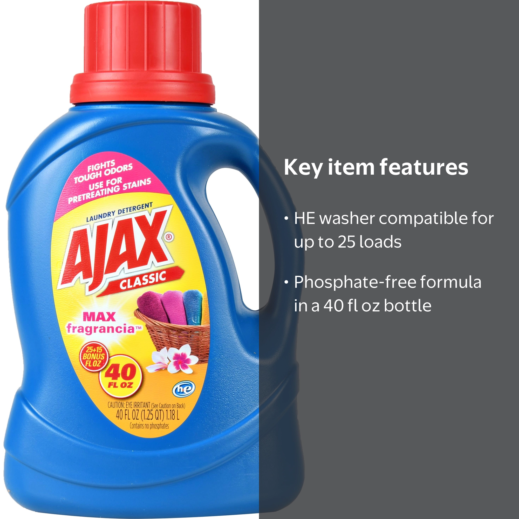 Ajax Max Detergent 40oz - Commercial laundry for hotels - Walmart