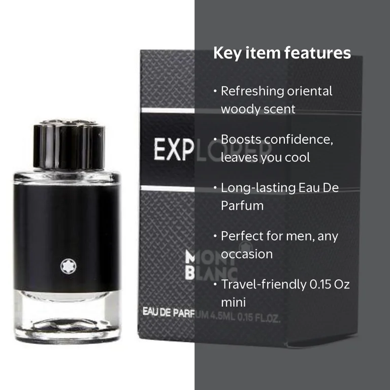 MONTBLANC EXPLORER オードパルファム 100ml Montblanc Explorer Eau De Parfum Men Cologne 0.15 Oz Refreshing