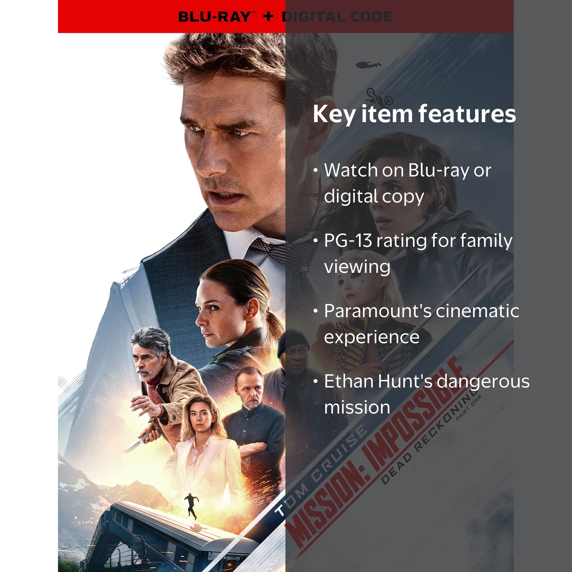 Paramount, Blu-ray, Mission Impossible Dead Reckoning Part One, PG