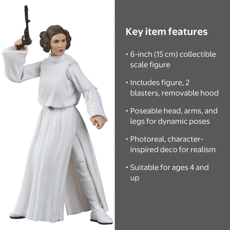 Star Wars, Action Figure, Princess Leia Organa 6‚Äù, A New Hope