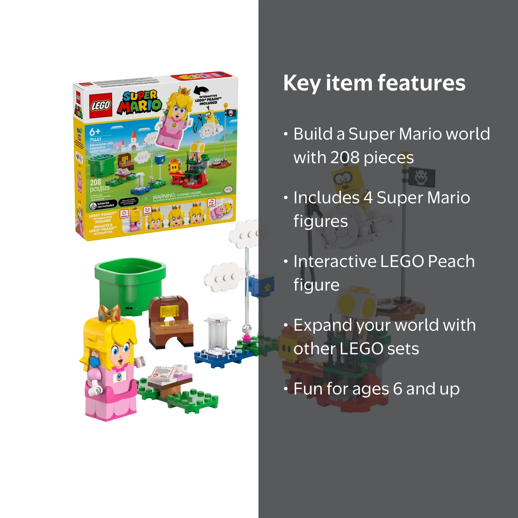 LEGO, Super Mario Adventures with Interactive LEGO Peach Princess
