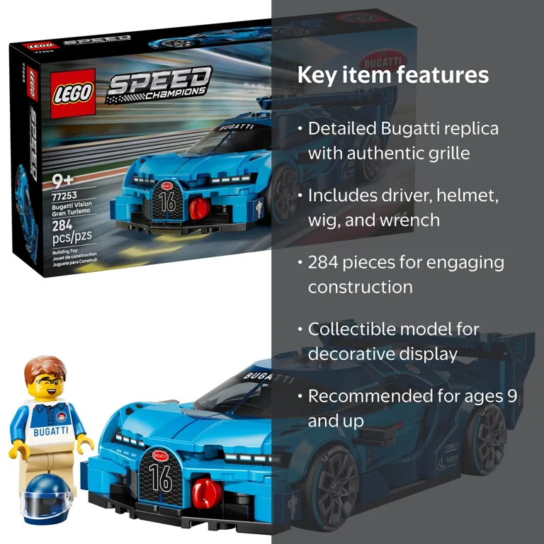 LEGO, Speed Champions Bugatti Vision Gran Turismo, 77253, 284