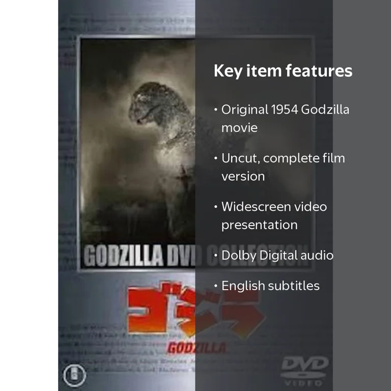 Godzilla 1954 Dvd Uncut Version! - Walmart.com