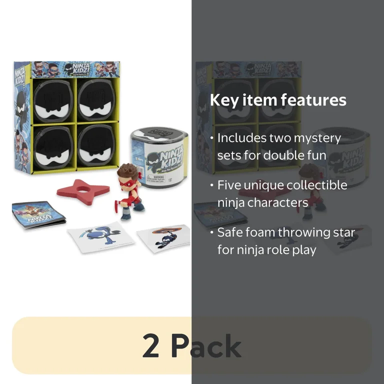 2 pack) Ninja Kidz Mini Mystery Set – Brand New Mini Mystery Set