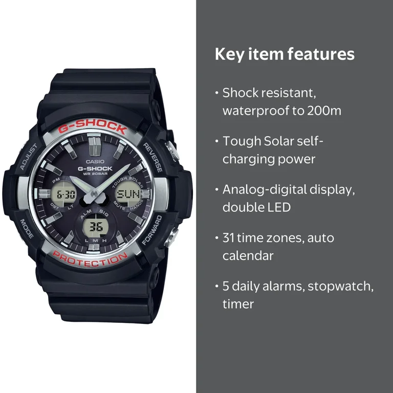 Free Shipping! Casio G-Shock Men's Analog Digital Solar Watch