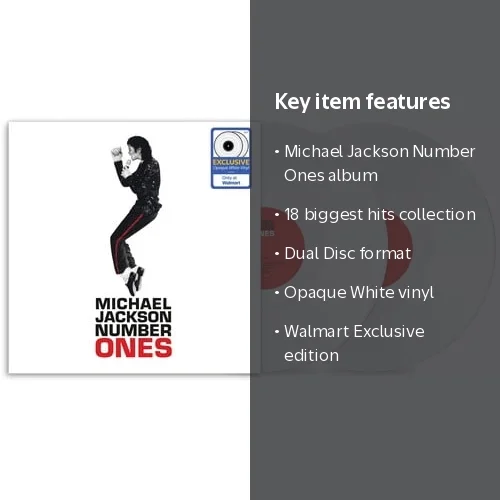 Michael Jackson - Number Ones (Walmart Exclusive) Opaque White - 2