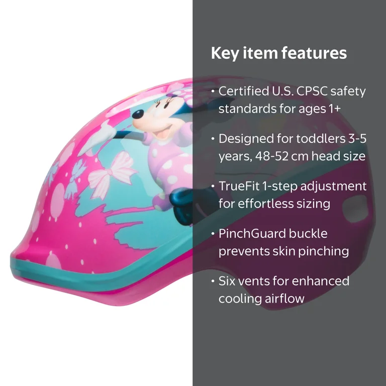 bell disney minnie mouse bike helmet Red & Black Women's Enjoy life on two wheels Bell Minnie Toddlers' Bike Helmet