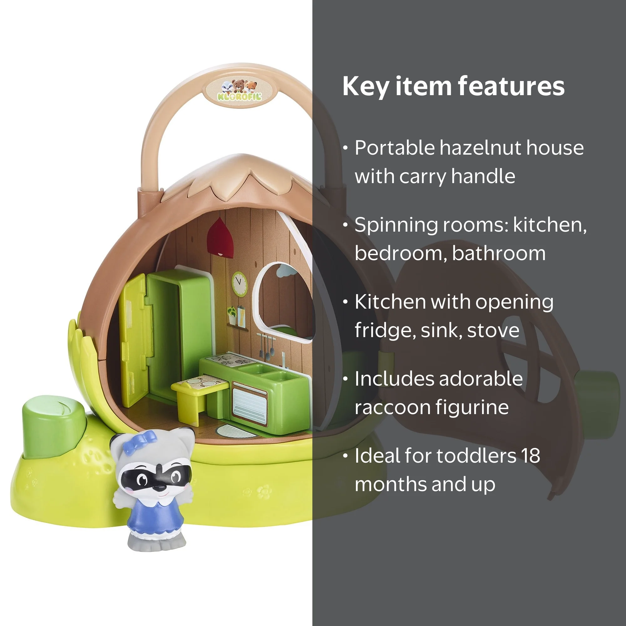 Timber Tots: The Hazelnut House - Portal Mini Home w/ Raccoon