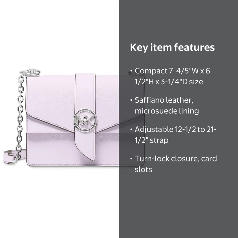 Michael Kors Women's Greenwich Small Leather Convertible Crossbody