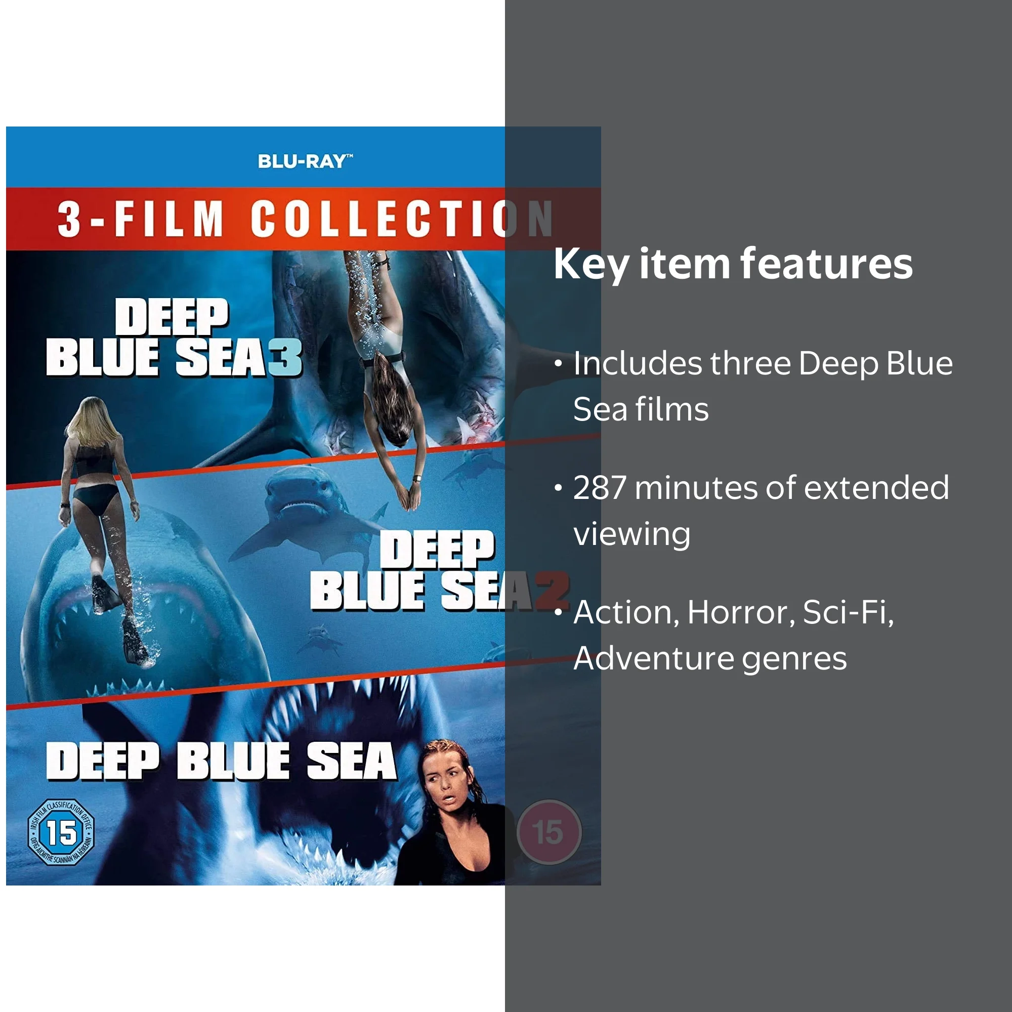 Deep Blue Sea: 3-film Collection [DVD] - Walmart.com