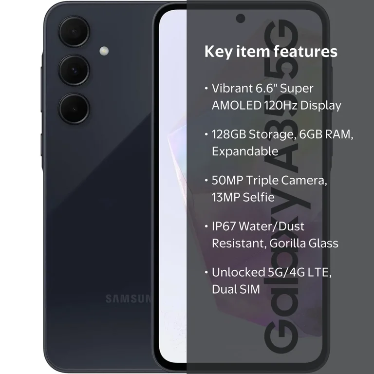 Samsung Galaxy A35 5G + 4G LTE (128GB + 6GB) 6.6