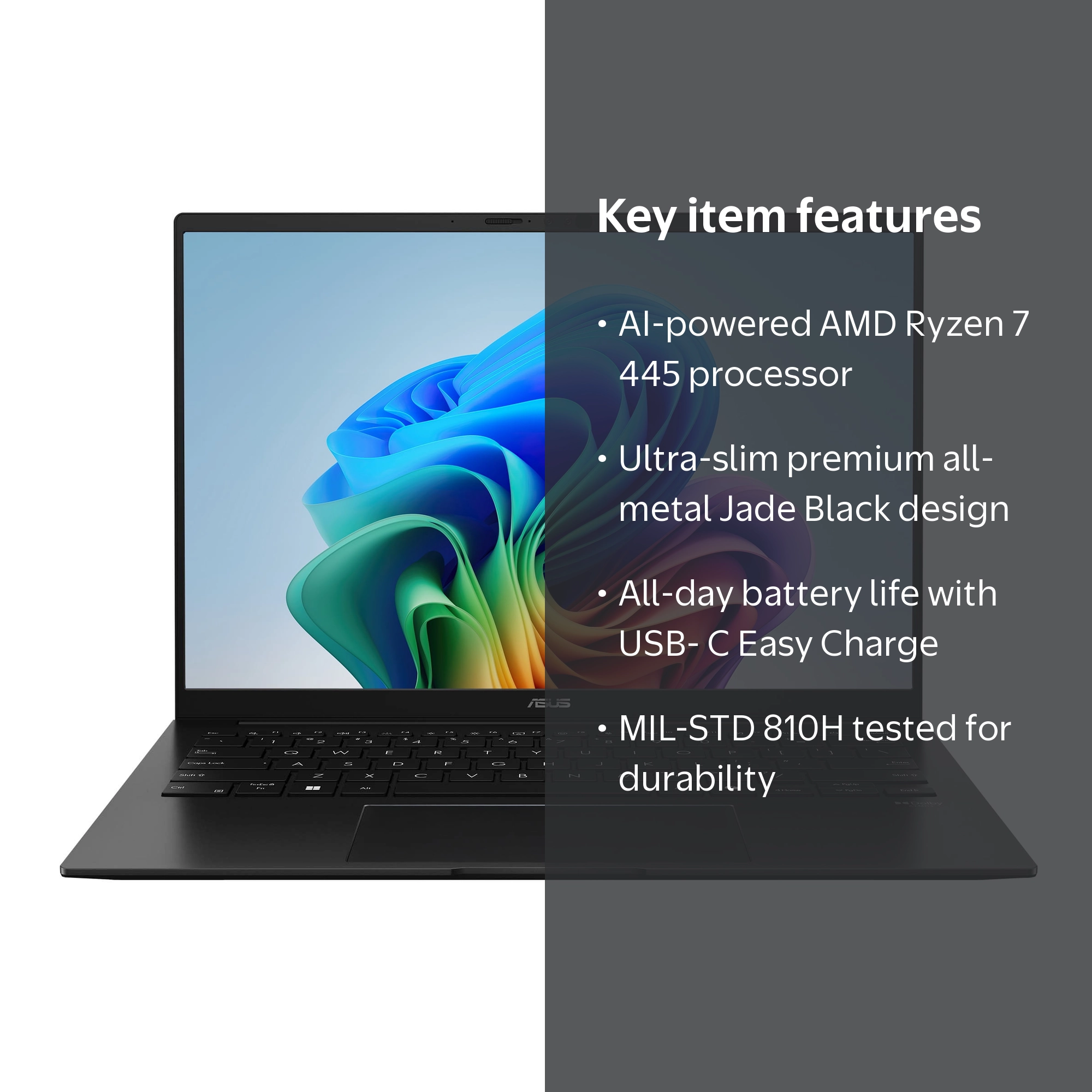ASUS Zenbook 14 14” WUXGA OLED Touch Screen Laptop, Copilot+ PC