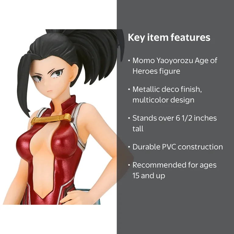BANDAI - モモレモン My Hero Academia Momo Yaoyorozu Metallic Statue - Walmart.com