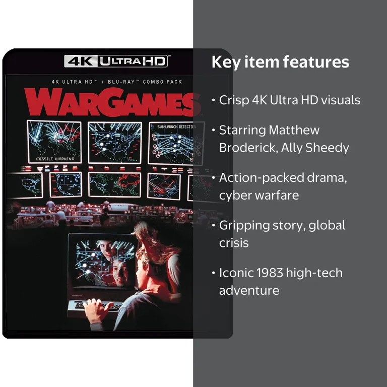 SDS, WarGames 4K Ultra HD, Standard Edition, 1983 Cyber Thriller