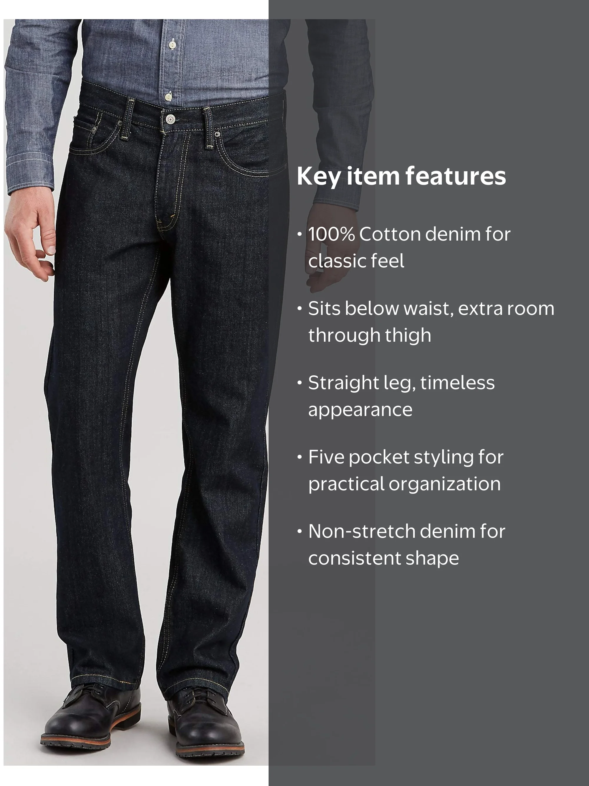 Levi's Men's 559 Relaxed Straight Fit Jeans - Walmart.com