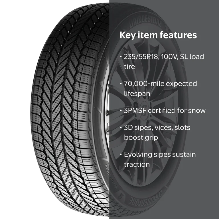 Bridgestone Weatherpeak All Weather 235/55R18 100V Passenger Tire