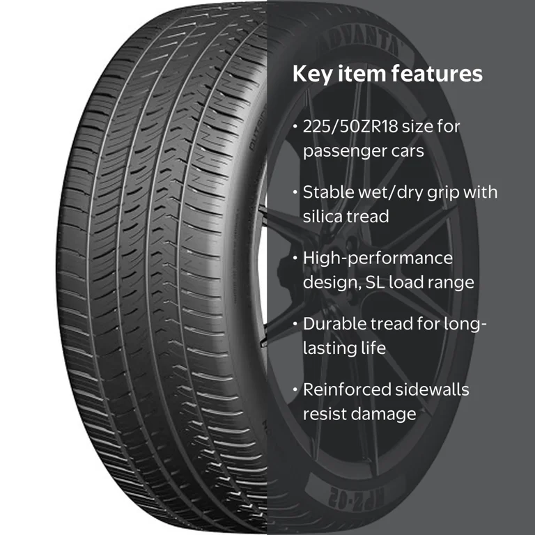Advanta HPZ-02 Performance 225/50ZR18 95W Passenger Tire - Walmart.com