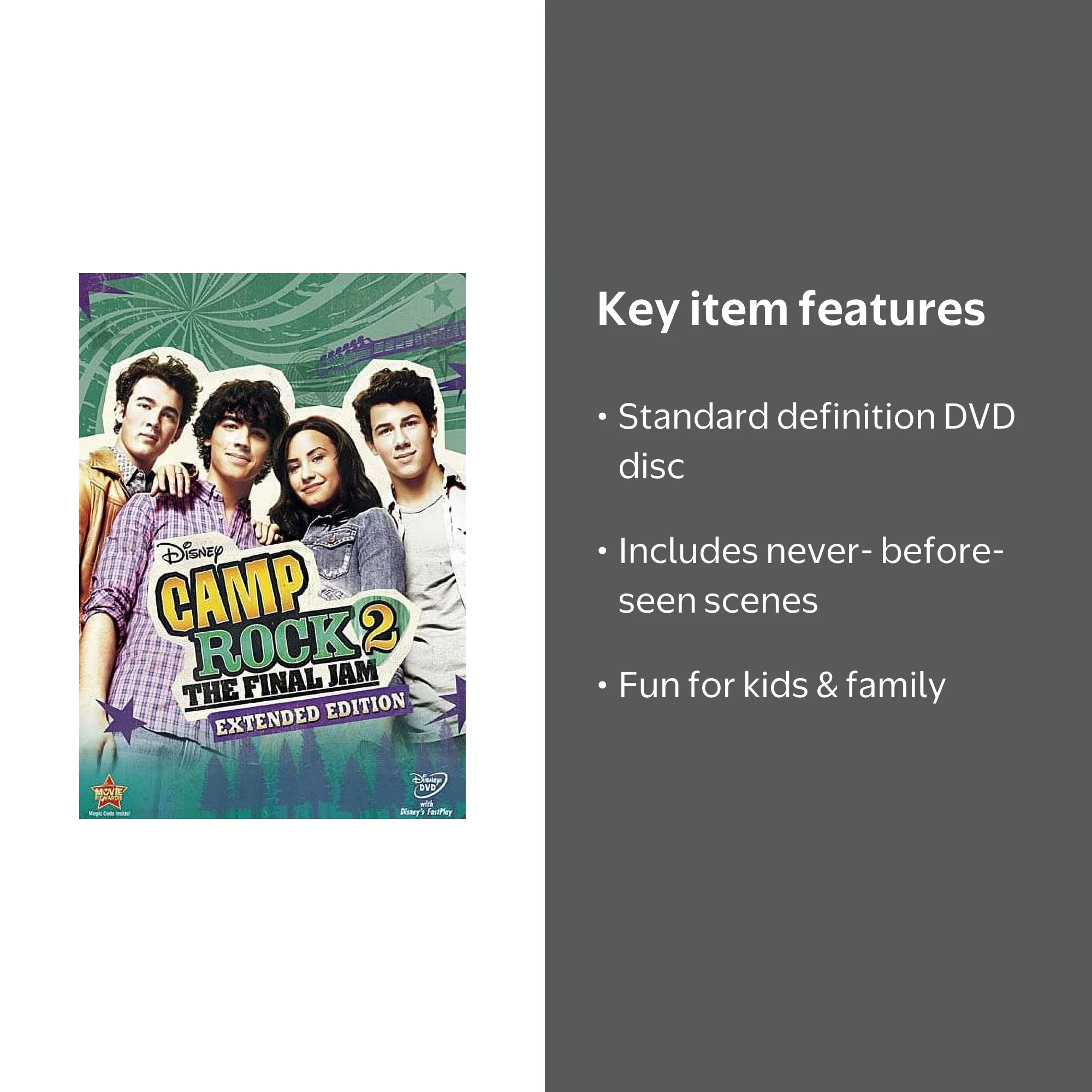 Walt Disney Video: Camp Rock 2 - The Final Jam, Extended Edition