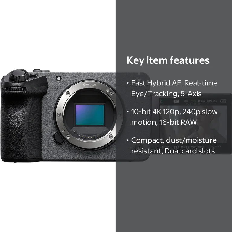 Sony, Cinema Line FX30 Super 35 Camera Body, Black - Walmart.com