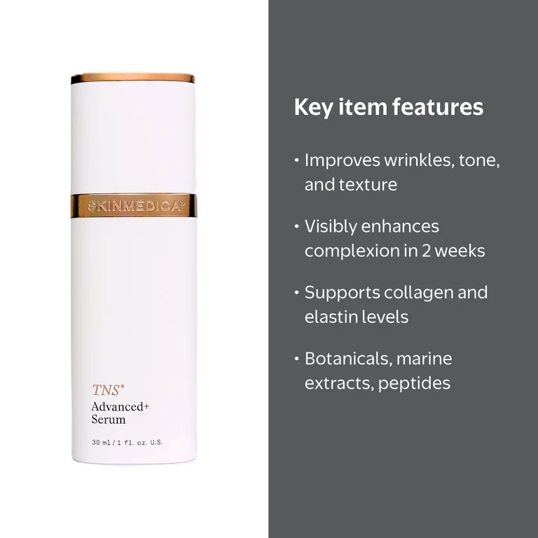 SkinMedica, SkinCare Serum, TNS Advanced+ Serum, 1 fl oz - Walmart.com