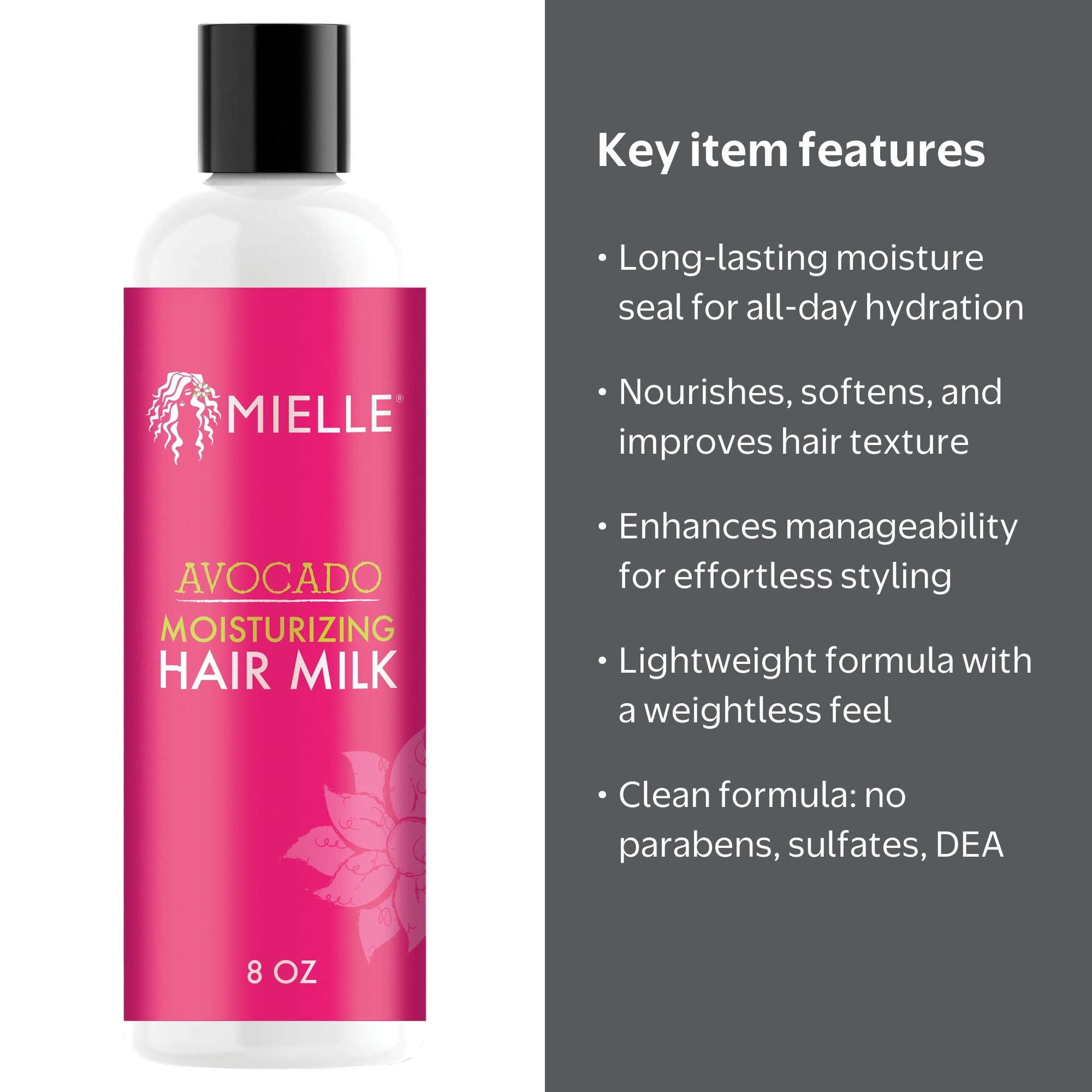スタイリング剤 oku hair milk & daily oil & balm set Mielle Moisturizing Hair Milk with Avocado for Nourishing
