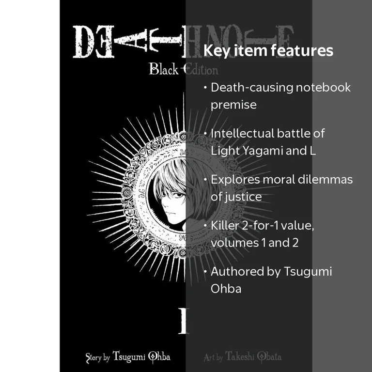Tsugumi Ohba, Death Note Black Edition, Vol. 1, Paperback
