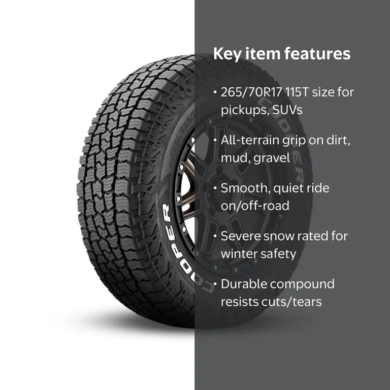 Cooper Discoverer Road+Trail AT 265/70R17 115T All-Terrain Tire