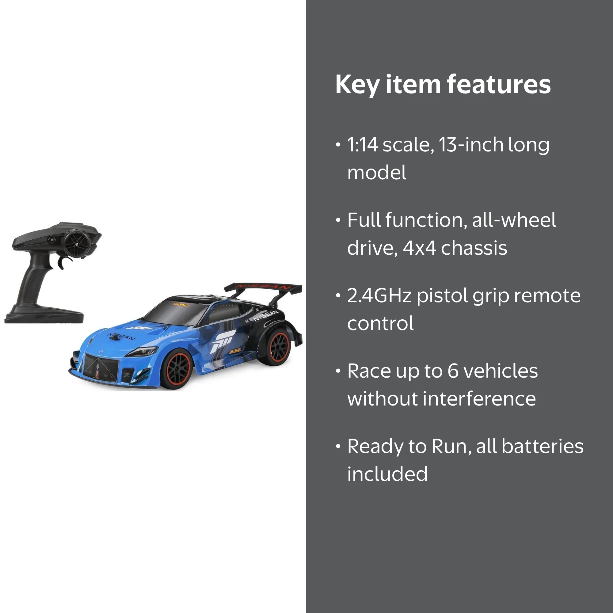 New Bright Forza Motorsport RC Nissan Z Sportscar - 1:14 Scale
