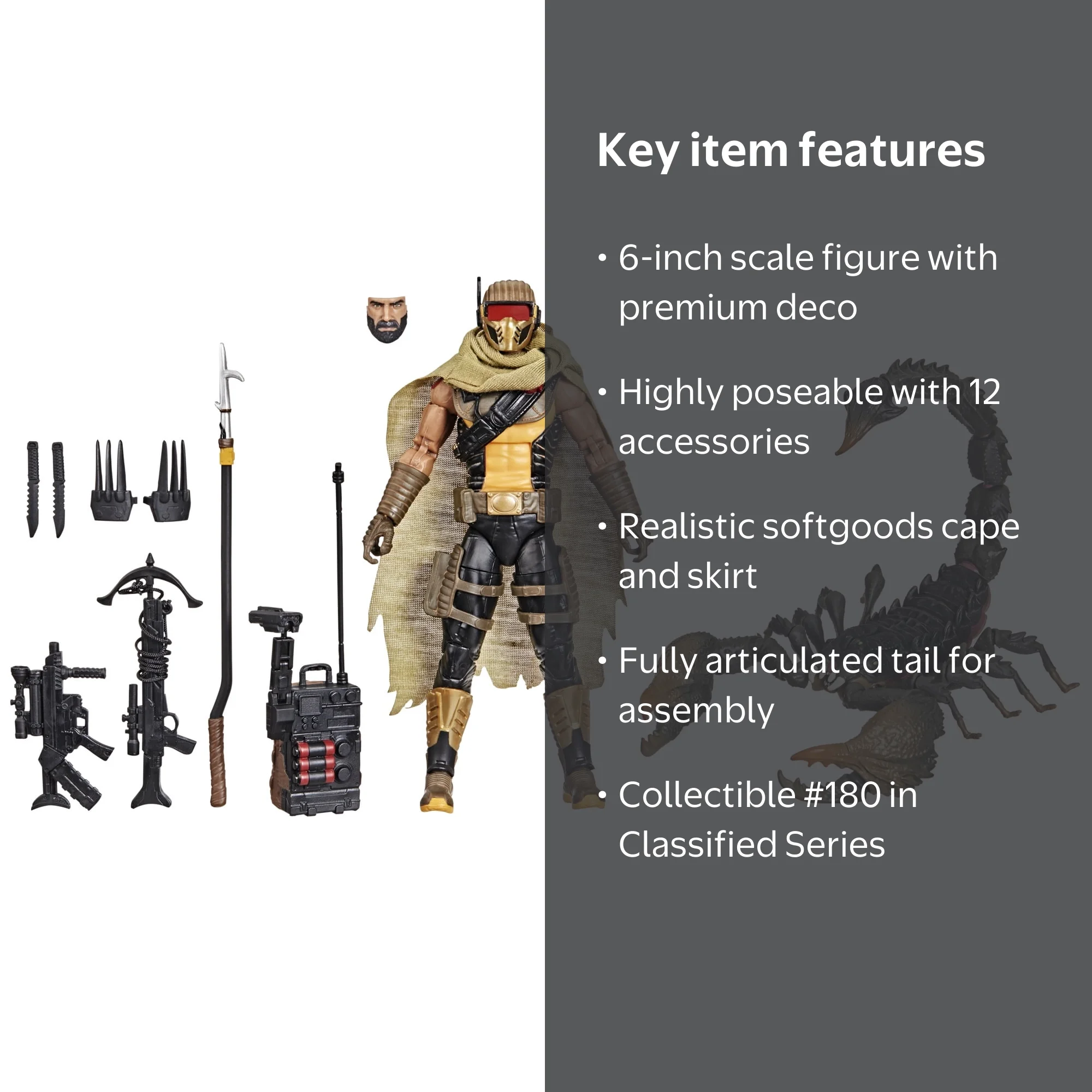 G.I. Joe, Action Figure, Cobra Desert Scorpion with Accessories