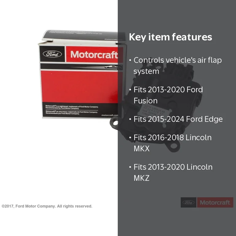 Motorcraft Air Flap Actuator Fits select: 2013-2020 FORD FUSION