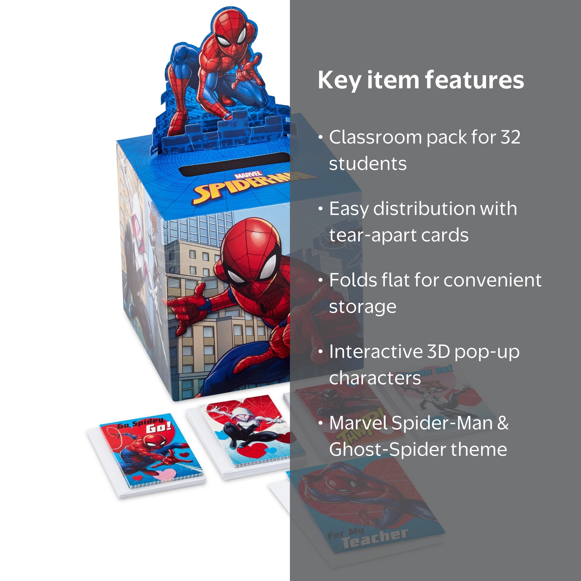 Hallmark Marvel Spider-Man Valentines Day Greeting Cards Set for