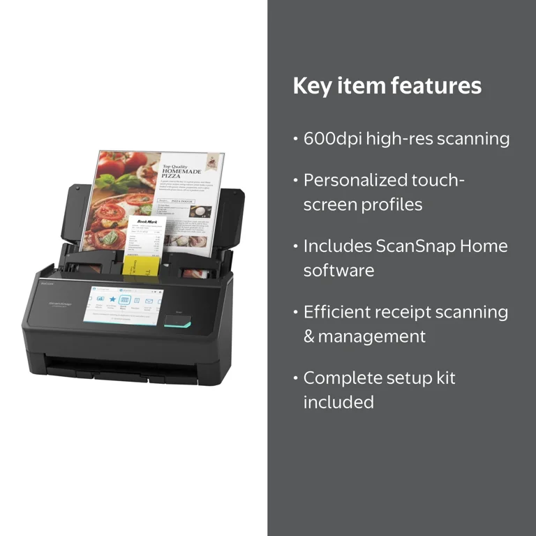 Ricoh ScanSnap iX2500 600dpi Large Format ADF/Manual Feed Scanner