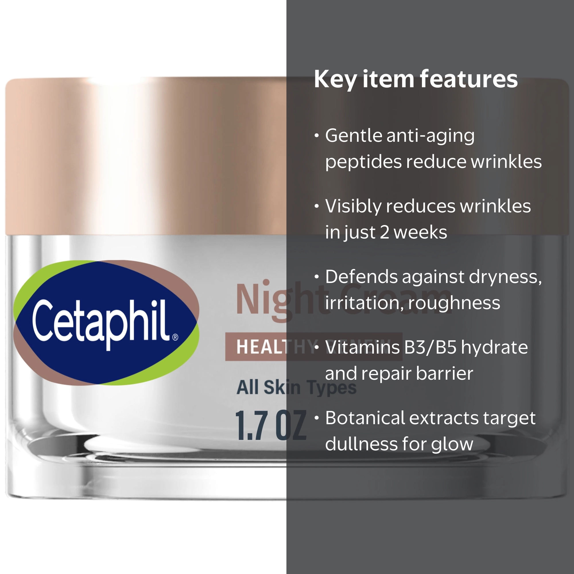 Cetaphil Healthy Renew Night Cream for Sensitive Skin with Anti