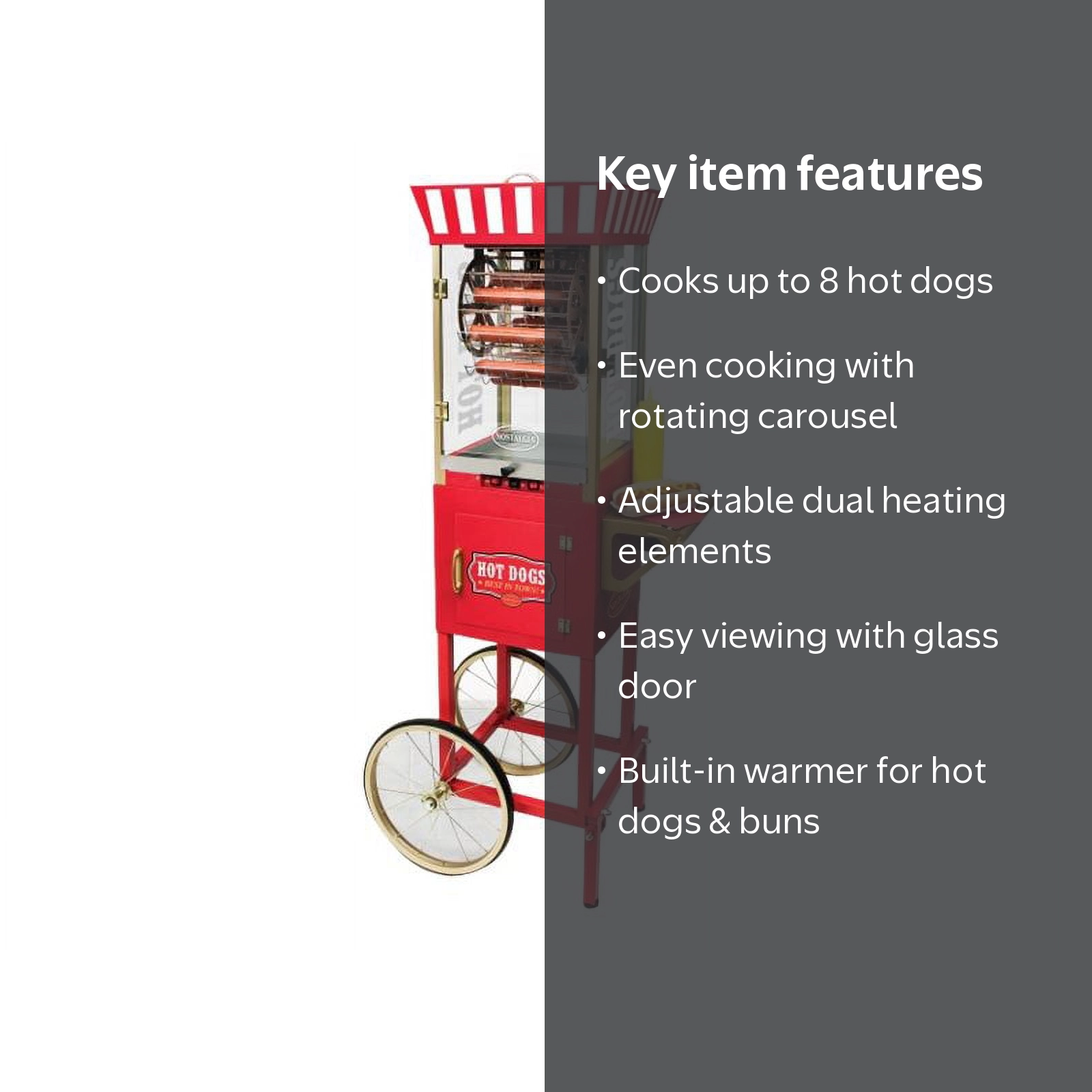 【超希少品】講談社　Hot ―Dog PRESS 　ヴィンテージスチール灰皿 Nostalgia HDF510 Hot Dog Ferris Wheel Cart - Walmart.com