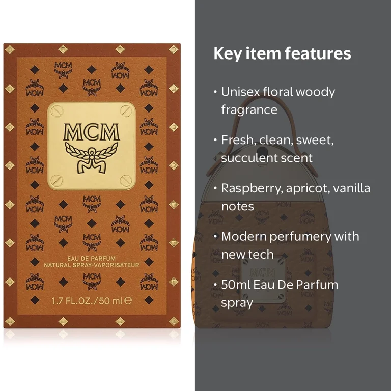 MCM Eau De Parfum Spray for Women, Men - Floral Woody Fragrance