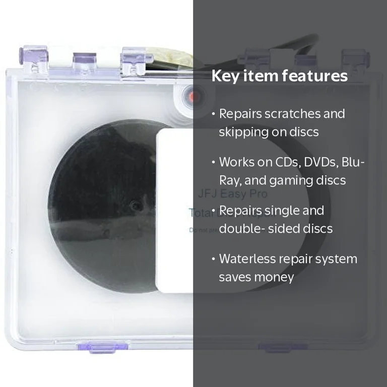 JFJ Easy Pro, DVD CD Repair System, Waterless Scratch Remover