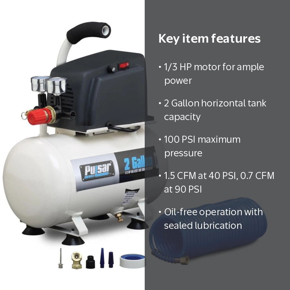 2 Gallon air compressor with kit - Walmart.com