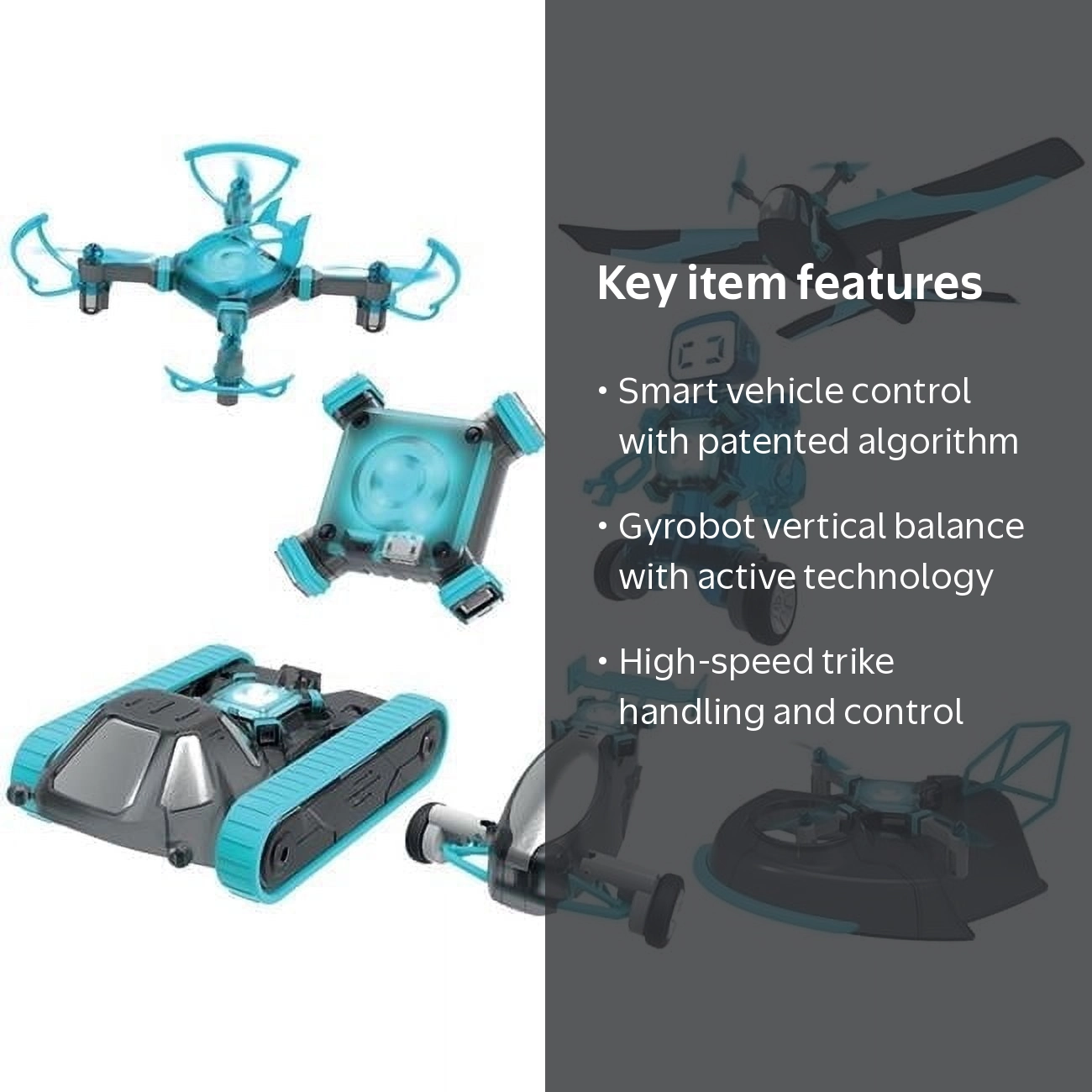 Free Shipping! OWI OWI-41802 Smartcore6 Land & Sky Vehicle Toy