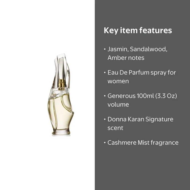 Donna Karan, Eau De Parfum, Cashmere Mist 3.4 Oz, Perfume for