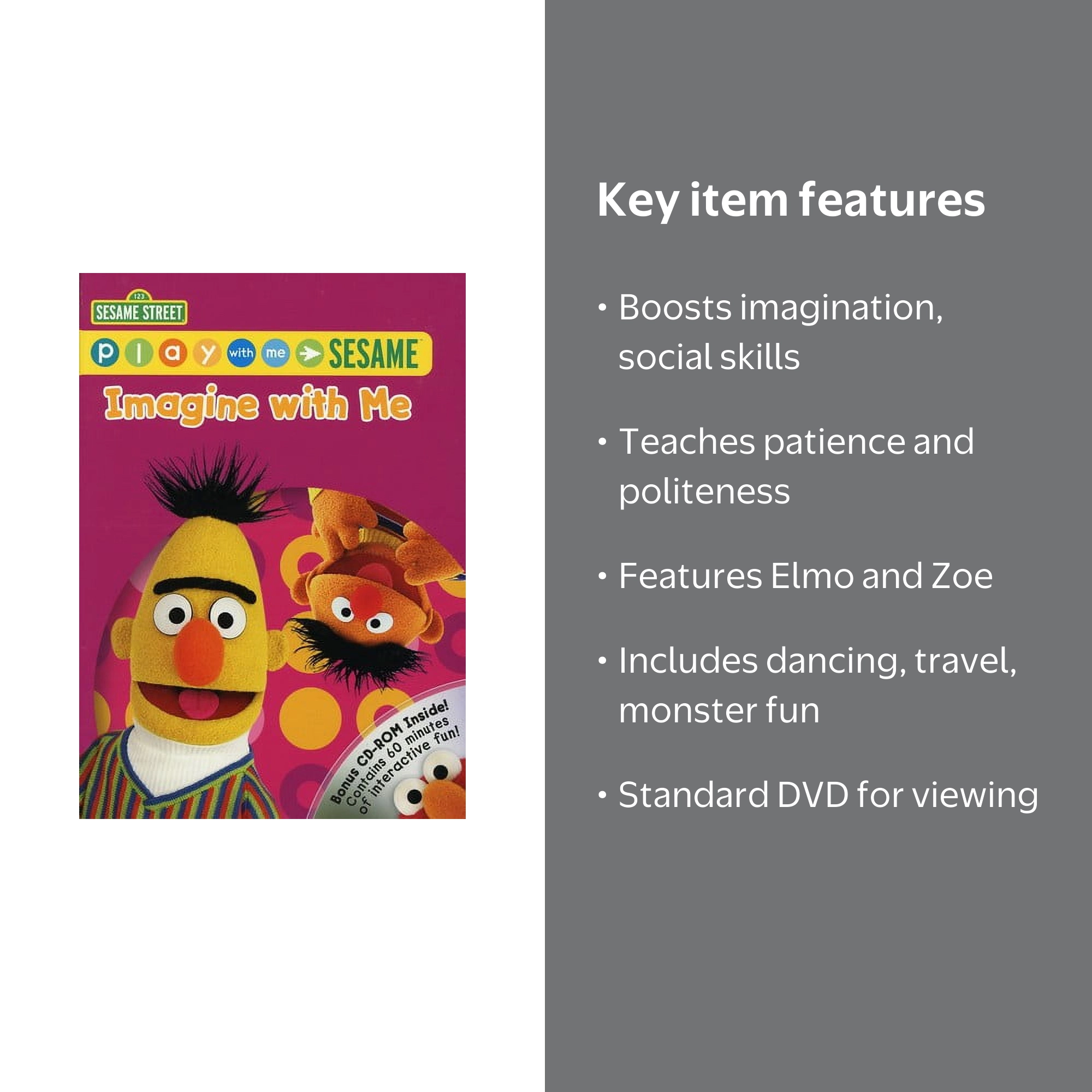 Imagine With Me: Play With Me Sesame (DVD) - Walmart.com