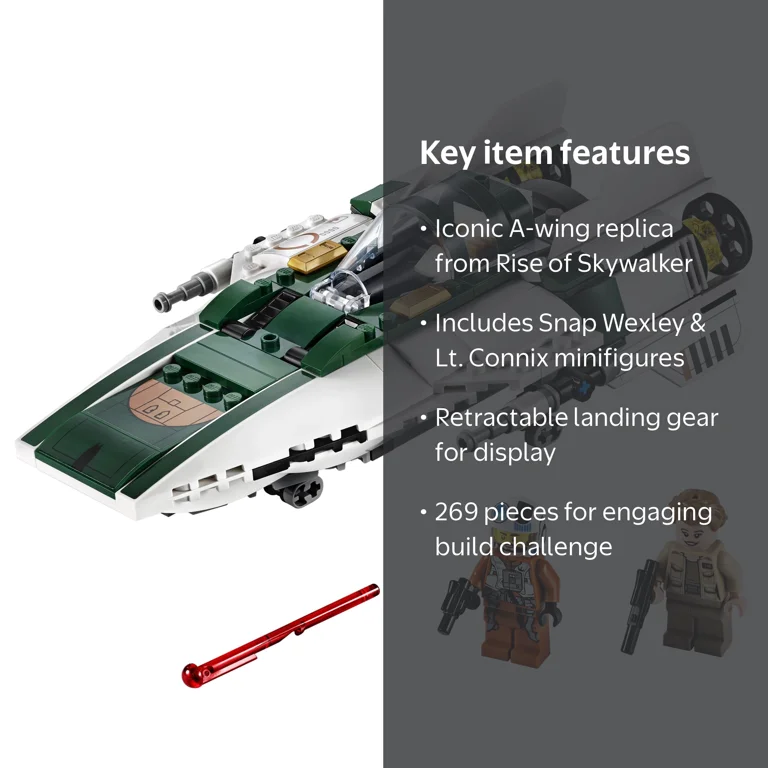 LEGO Star Wars Resistance A-Wing Starfighter 75248, 269 Pieces